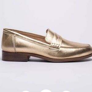 Gold Women's Loafers